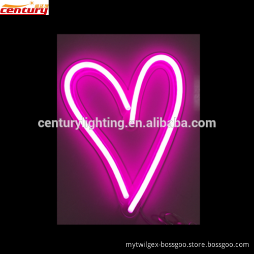 wholesale china factory price love heart neon light letter led